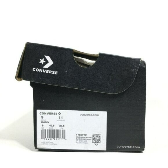 Converse All Stars CTAS HI Sneakers Mens 9 Women 11 Black 170927F - Picture 10 of 10